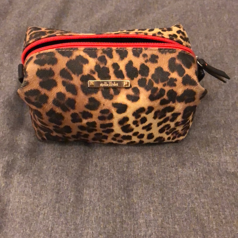 Animal print make up bag